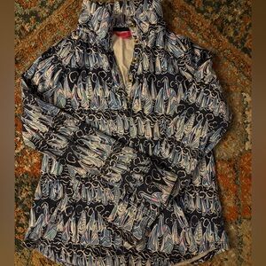 Lilly Pulitzer Captain’s popover Navy Sailboat Pullover